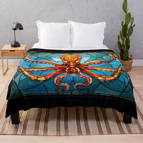 Item preview, Stained Glass Octopus designed and sold by ChaosBuffet.