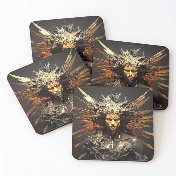 Item preview, Angelic realm of black and Gold  designed and sold by Eleen's Shop.