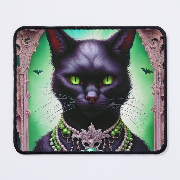 Item preview, Extravagant ornate Halloween cat portrait designed and sold by 4Seasons.