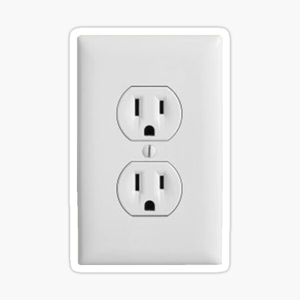 Fake Electrical Outlet & Switch Stickers for Pranks by Mp Printing (1, Power Outlet)