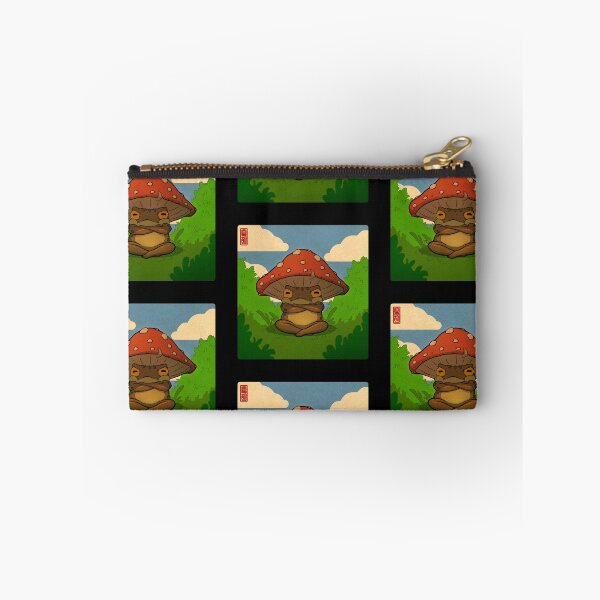 Item preview, toad in toadstool hat art designed and sold by DingHuArt.