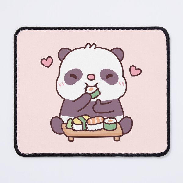 Item preview, Cute Panda Loves Eating Japanese Sushi designed and sold by rustydoodle.