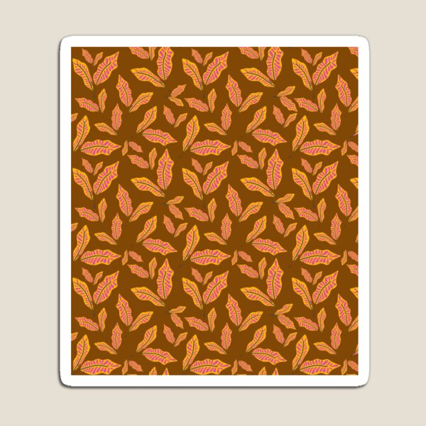 Item preview, Light brown leaf pattern designed and sold by garrixMart.