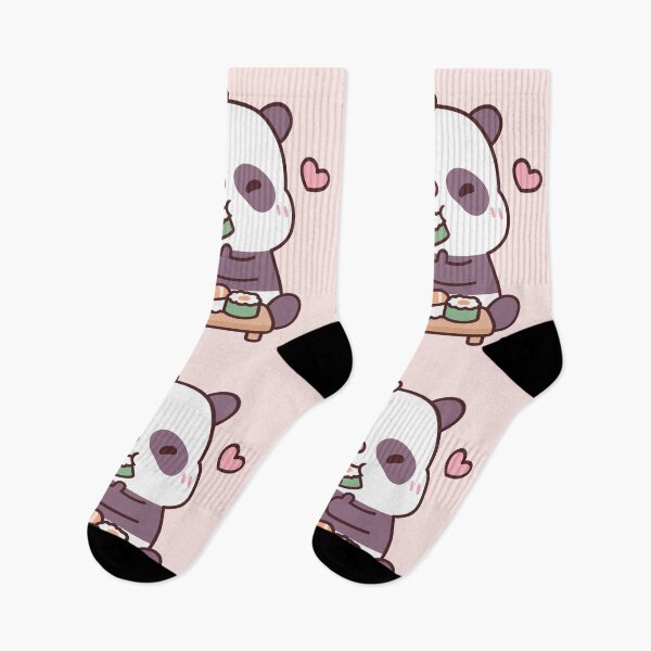 Item preview, Cute Panda Loves Eating Japanese Sushi designed and sold by rustydoodle.
