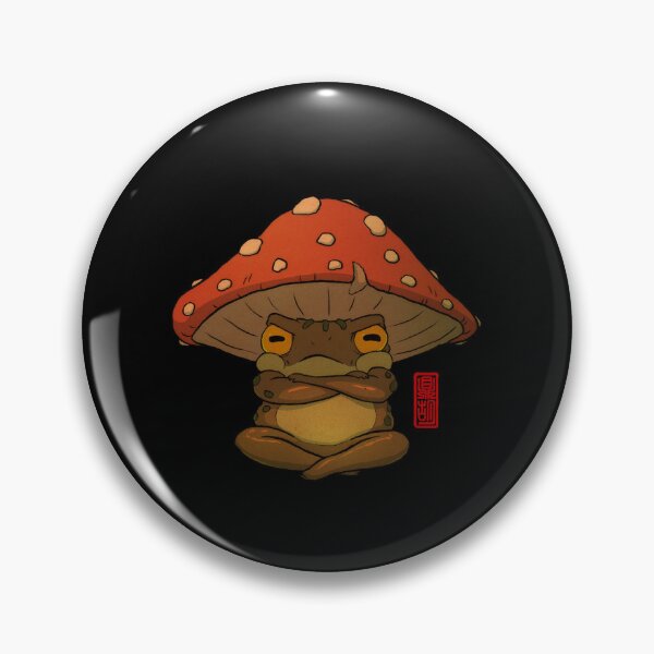 Item preview, toad in toadstool hat art no background designed and sold by DingHuArt.