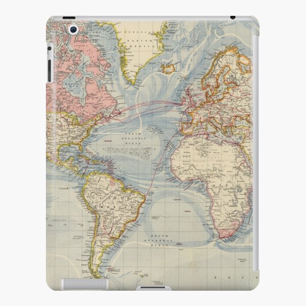 Vintage Map of The World (1883) iPad Snap Case