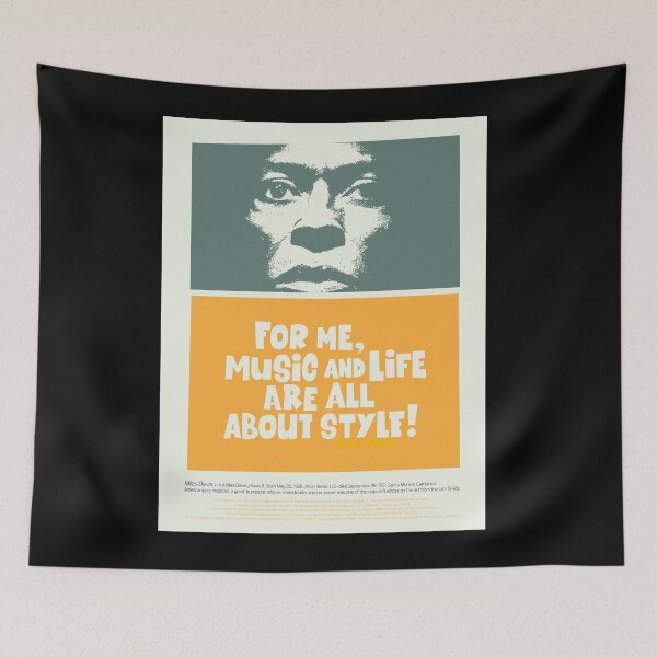 Item preview, Miles Davis - Where Music and Life Embrace Style - Is all about Jazz Music designed and sold by Boogosh.