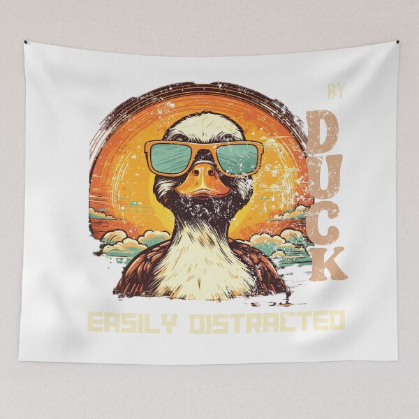 Item preview, Retro Duck designed and sold by GirlGlowGraphic.