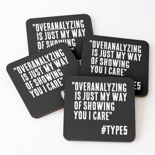 Item preview, Enneagram Type 5 Funny Quote Overanalyzing is Showing I Care The Investigator The Observer designed and sold by JapanBubble.