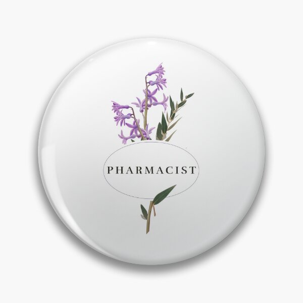 Item preview, Pharmacist Pretty Purple Flower Design designed and sold by PharmDLight.