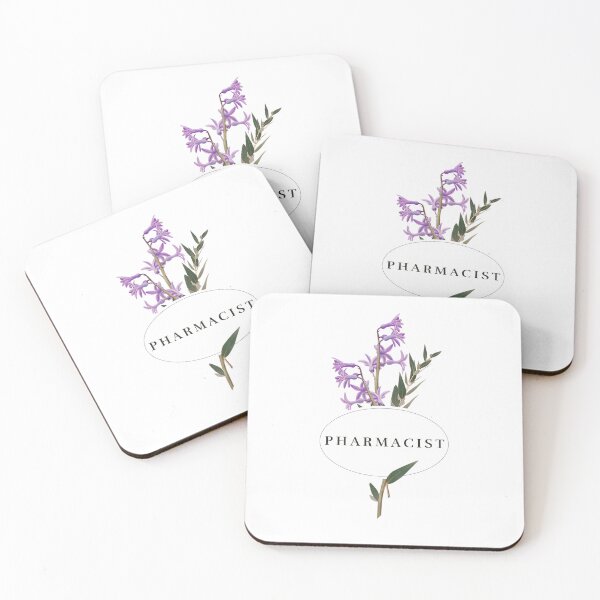 Item preview, Pharmacist Pretty Purple Flower Design designed and sold by PharmDLight.