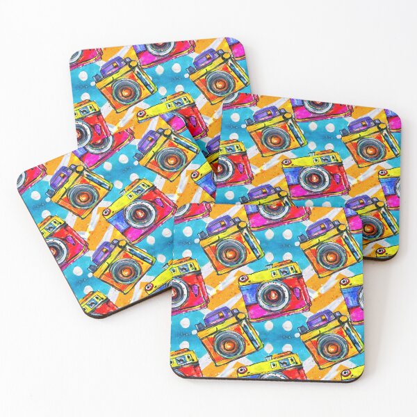 Item preview, Retro Pop Art Camera Pattern designed and sold by GooGooPop.