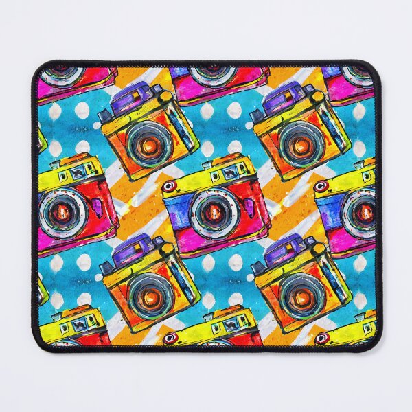 Item preview, Retro Pop Art Camera Pattern designed and sold by GooGooPop.