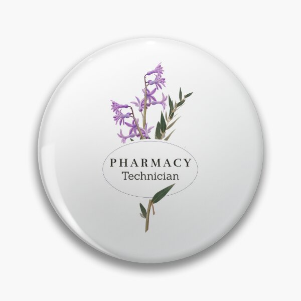 Item preview, Pharmacy Technician Pretty Purple Flower Design designed and sold by PharmDLight.