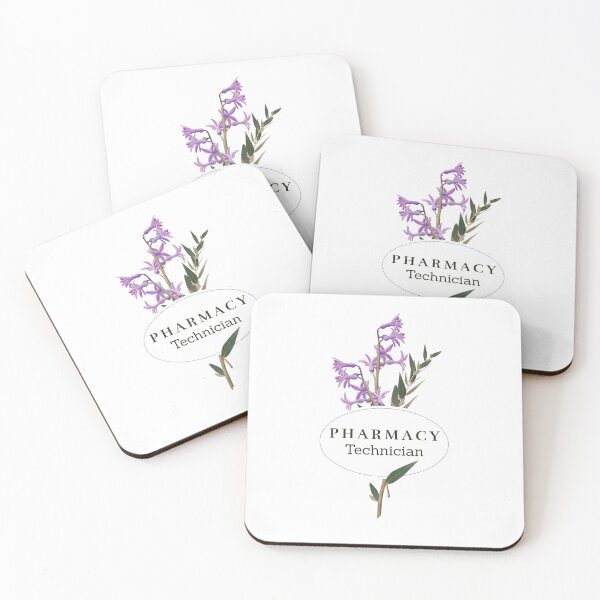 Item preview, Pharmacy Technician Pretty Purple Flower Design designed and sold by PharmDLight.