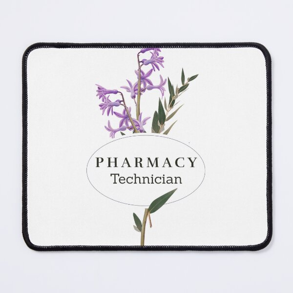 Item preview, Pharmacy Technician Pretty Purple Flower Design designed and sold by PharmDLight.