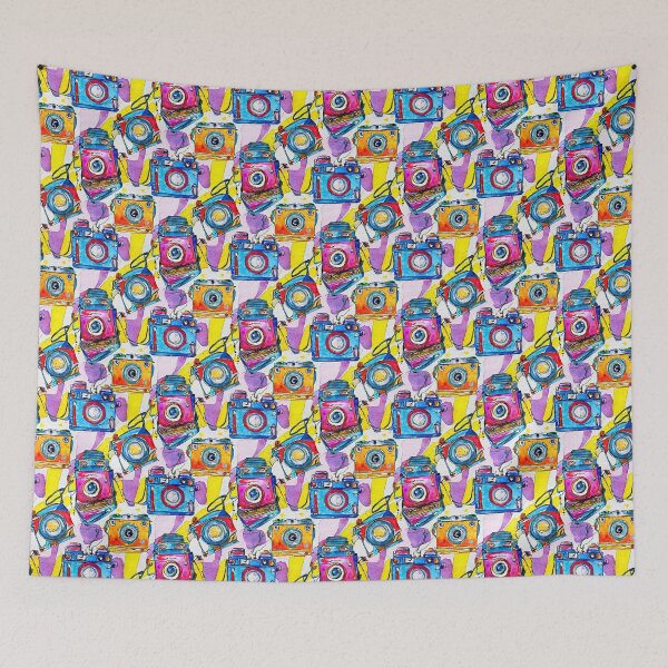 Item preview, Colourful Retro Camera Pattern designed and sold by GooGooPop.