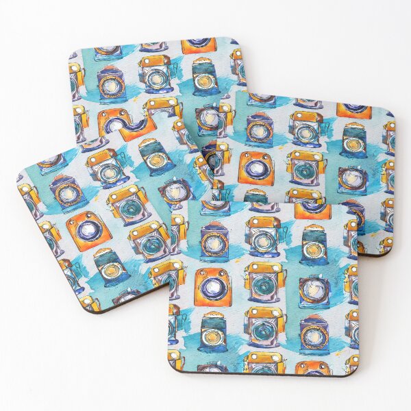 Item preview, Abstract Retro Camera Pattern designed and sold by GooGooPop.