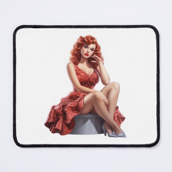 Item preview, Pinup Redhead Red dress designed and sold by Extraordinarym.