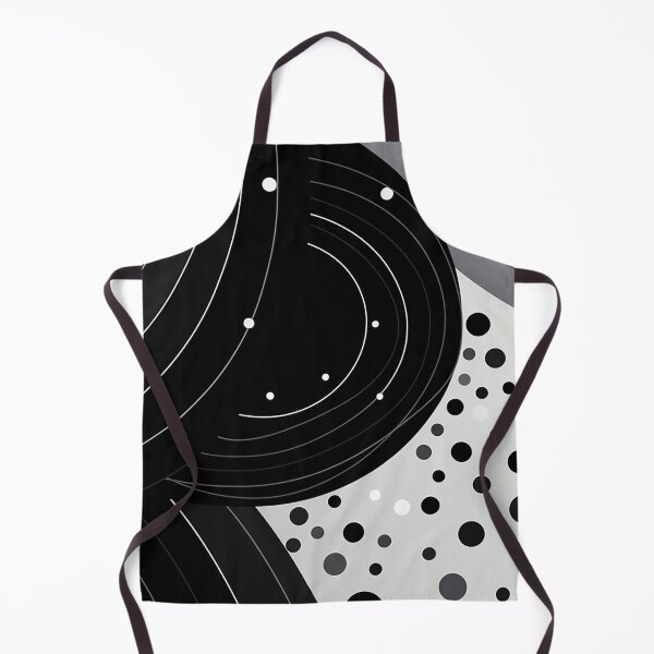 Item preview, Elegance in Monochrome: Sleek Abstract Lines Meets Subtle Polka Dots in Black and Grey designed and sold by PaintbrushPlace.