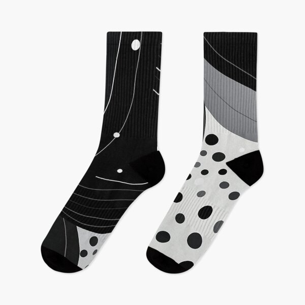 Item preview, Elegance in Monochrome: Sleek Abstract Lines Meets Subtle Polka Dots in Black and Grey designed and sold by PaintbrushPlace.