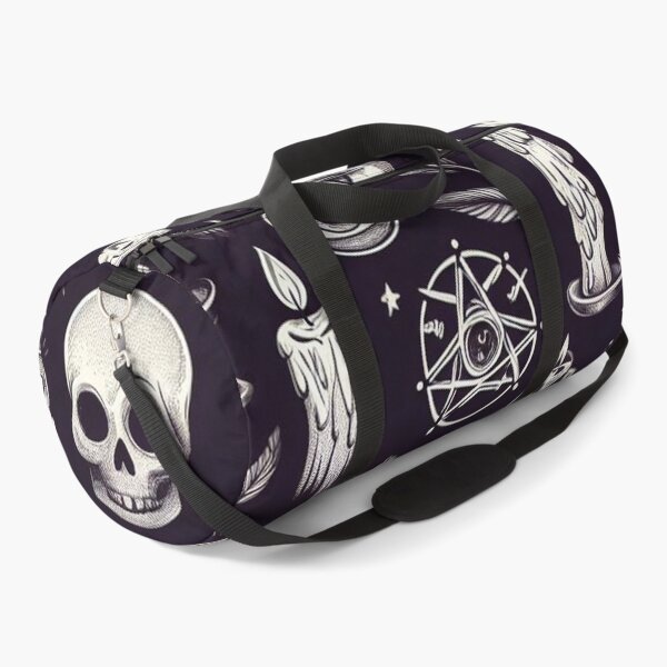 Item preview, Dark Style Pattern with Candles, Mystical Occult Enigma: Skulls, Pentacles, and All-Seeing Eyes designed and sold by Wicc-a.