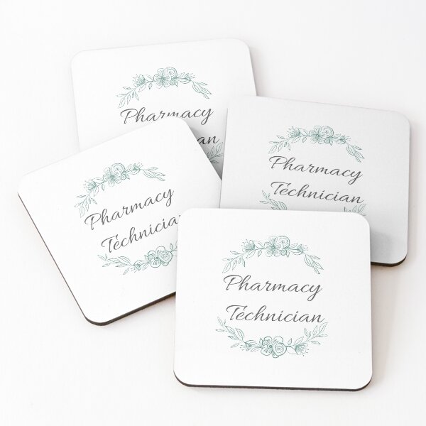 Item preview, Pharmacy Technician Green Flowers, Nature designed and sold by PharmDLight.