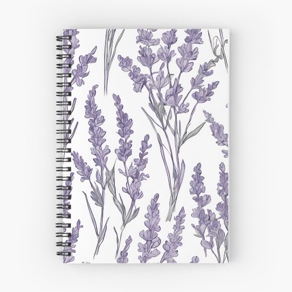 Item preview, Elegarta Design - Art nouveau - Mucha Inspired Art - Vintage Lavender flower in white background pattern  designed and sold by Mucha-style-art.