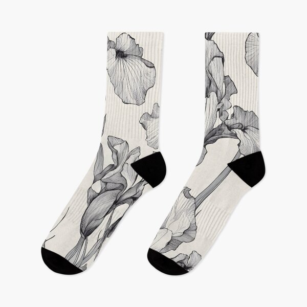 Item preview, Elegarta Design - Art nouveau - Mucha Inspired Art - Vintage Iris flower pattern  designed and sold by Mucha-style-art.