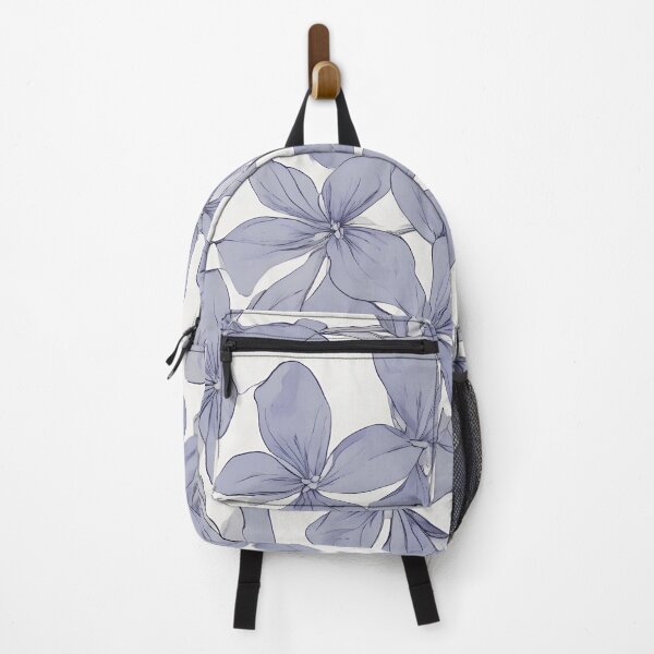 Item preview, Elegarta Design - Art nouveau - Mucha Inspired Art - Vintage Periwinkle flower in white background pattern designed and sold by Mucha-style-art.