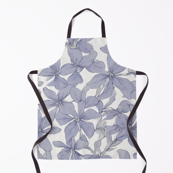 Item preview, Elegarta Design - Art nouveau - Mucha Inspired Art - Vintage Periwinkle flower in white background pattern designed and sold by Mucha-style-art.