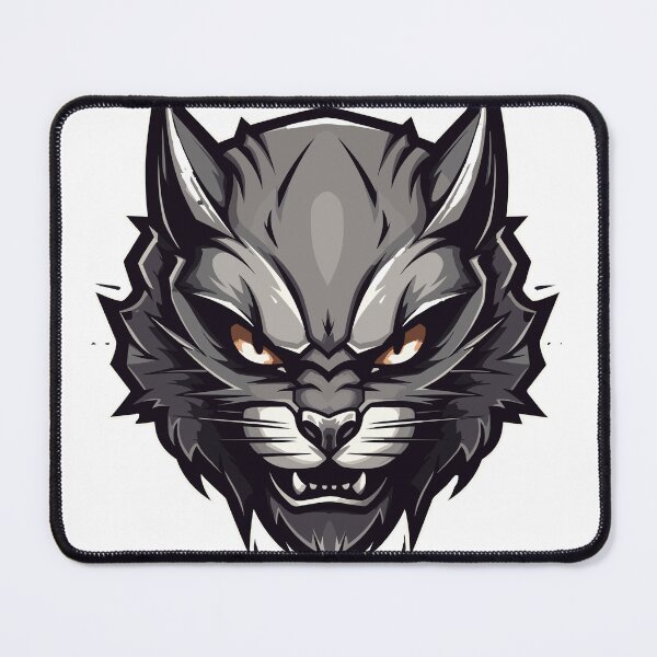 Item preview, angry cat head stickers designed and sold by Flo974.