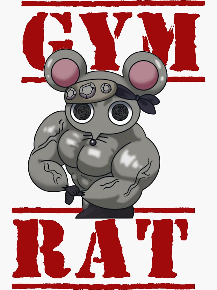 Gym rat Sticker for Sale by gabster69