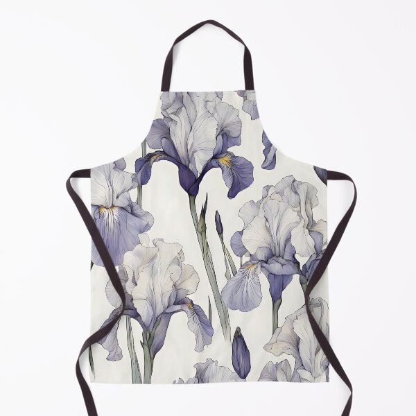 Item preview, Elegarta Design - Art nouveau - Mucha Inspired Art - Vintage Iris flower pattern designed and sold by Mucha-style-art.