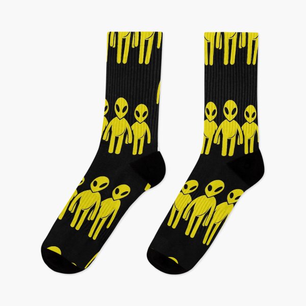Item preview, Aliens Face Retro Socks designed and sold by chigara.