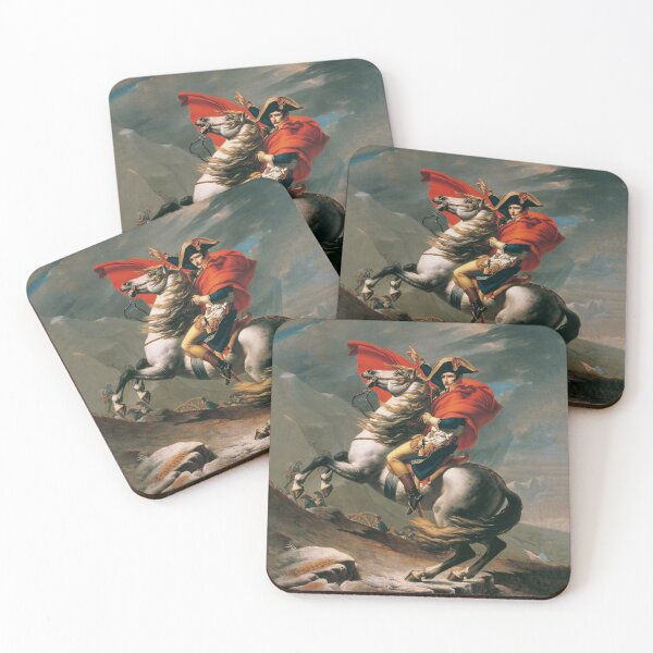 Item preview, Napoleon Crossing the Alps Painting by Jacques-Louis David - Historical Art Print designed and sold by Under-TheTable.