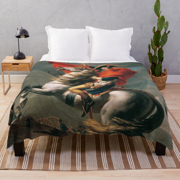 Item preview, Napoleon Crossing the Alps Painting by Jacques-Louis David - Historical Art Print designed and sold by Under-TheTable.