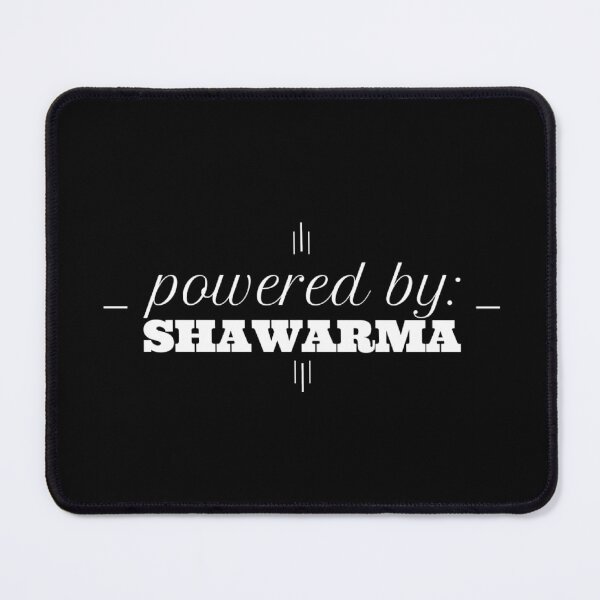 Item preview, Powered by shawarma designed and sold by Beeffervescent.