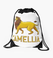 Camellia Lion Drawstring Bags Drawstring Bag