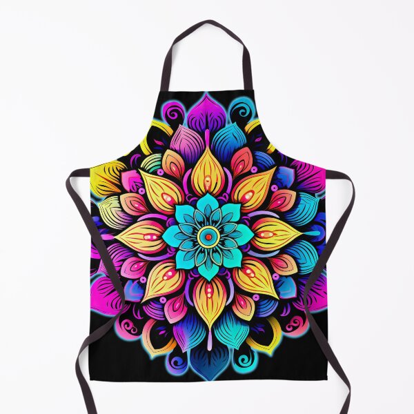 Artikelvorschau, Mandala eine komplizierte bunte Blume mit mehreren Blütenblättern entworfen und verkauft von MagicColorPrint.