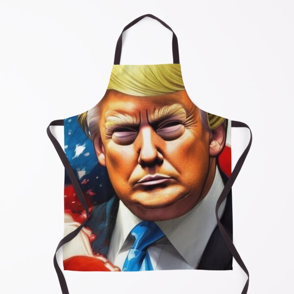 Item preview, Donald Trump with American flag designed and sold by JackFreestone.