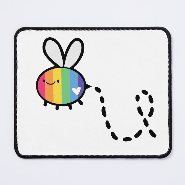 Item preview, Bee You Pride Pun designed and sold by littlecornershop.