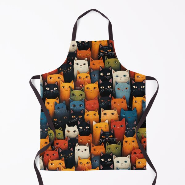 Item preview, multicolored cats seamless designed and sold by Autaporn199.