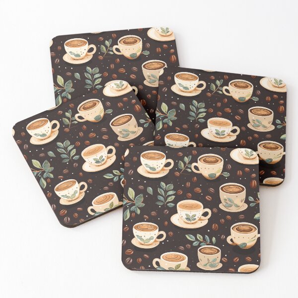 Item preview, Latte Love: A Coffee-Flavored Pattern designed and sold by NikkofTime.