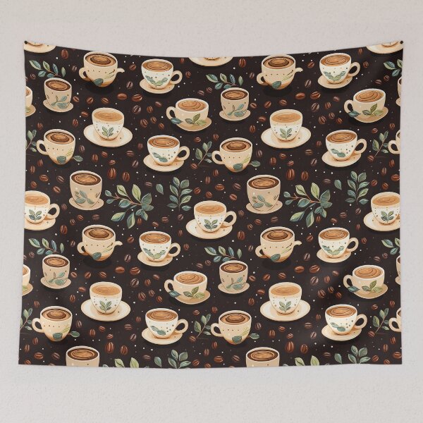 Item preview, Latte Love: A Coffee-Flavored Pattern designed and sold by NikkofTime.