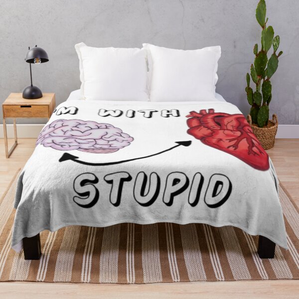 Item preview, Dysautonomia - I'm With Stupid Brain & Heart designed and sold by KayleeRoseArt.