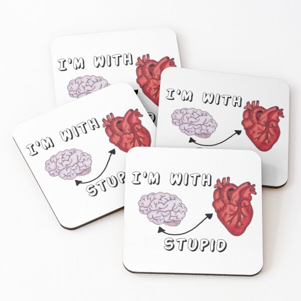 Item preview, Dysautonomia - I'm With Stupid Brain & Heart designed and sold by KayleeRoseArt.