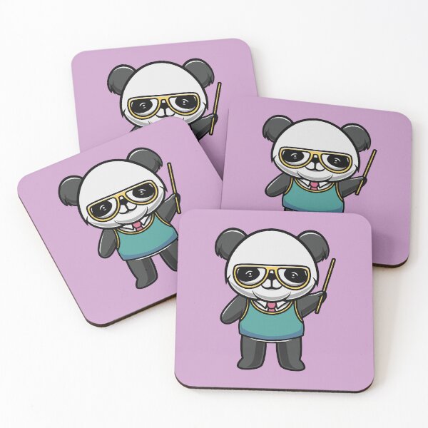Item preview, Cute panda is a teacher cartoon illustration designed and sold by cubbone.
