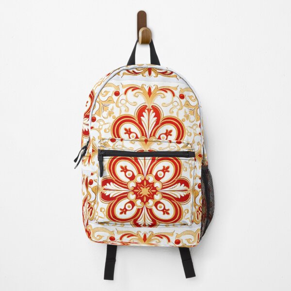 Item preview, Vibrant Harmony: Red and Gold Mandala Pattern designed and sold by Cat-Wave-Dream.