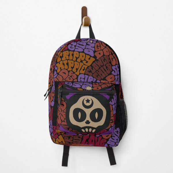 Item preview, goth skeleton cat stay groovy good vibes only trippie hippie 70s retro  designed and sold by VieBelieve.